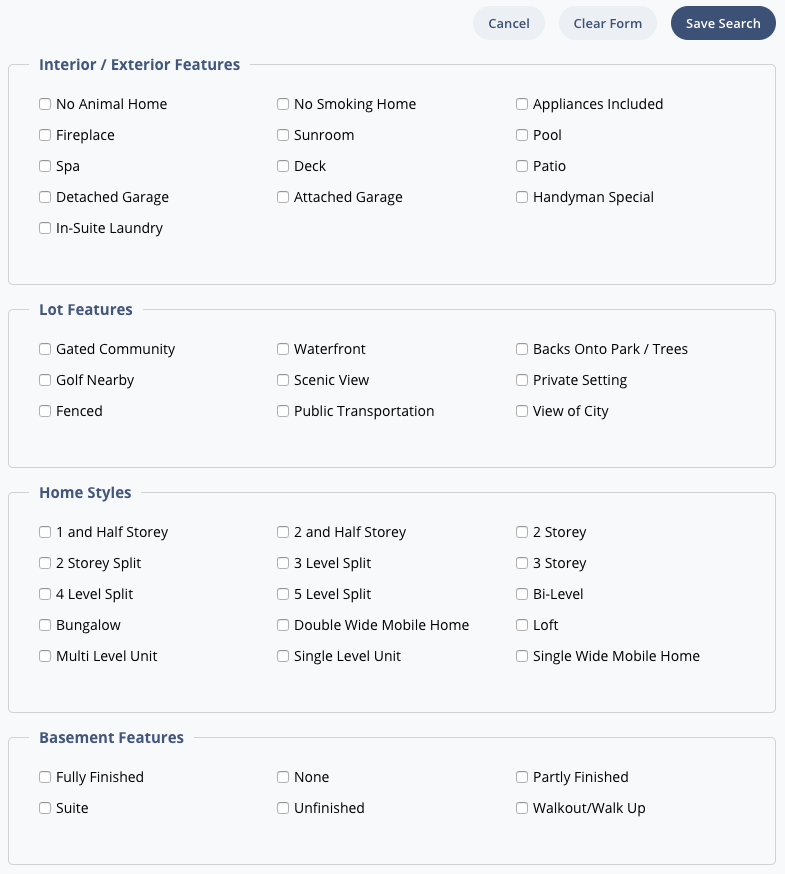 Sierra Interactive MLS data fields