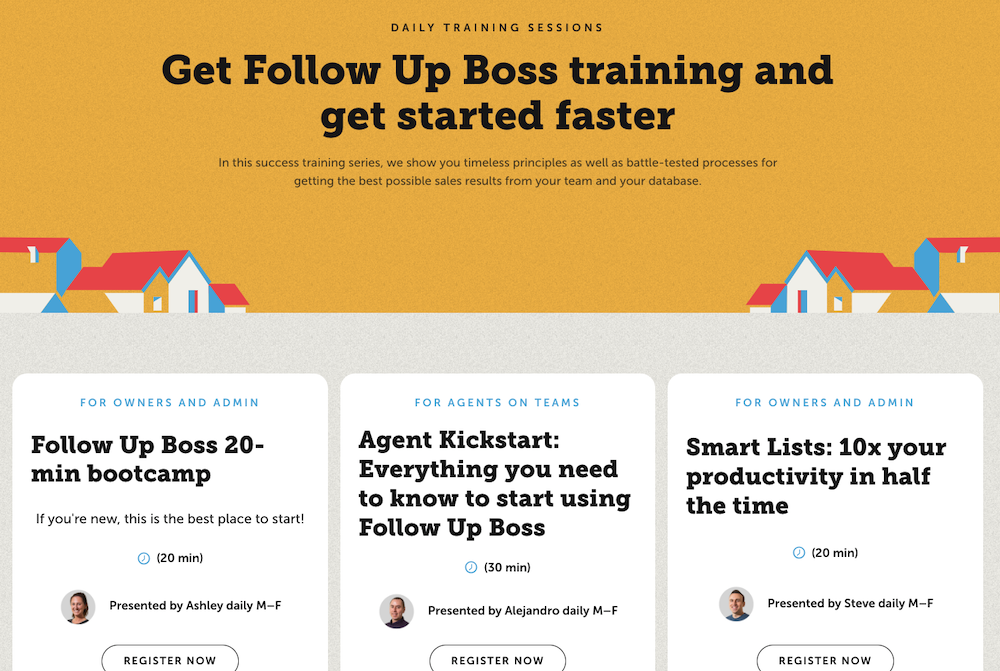 Follow-Up Boss's Training & Support Offerings